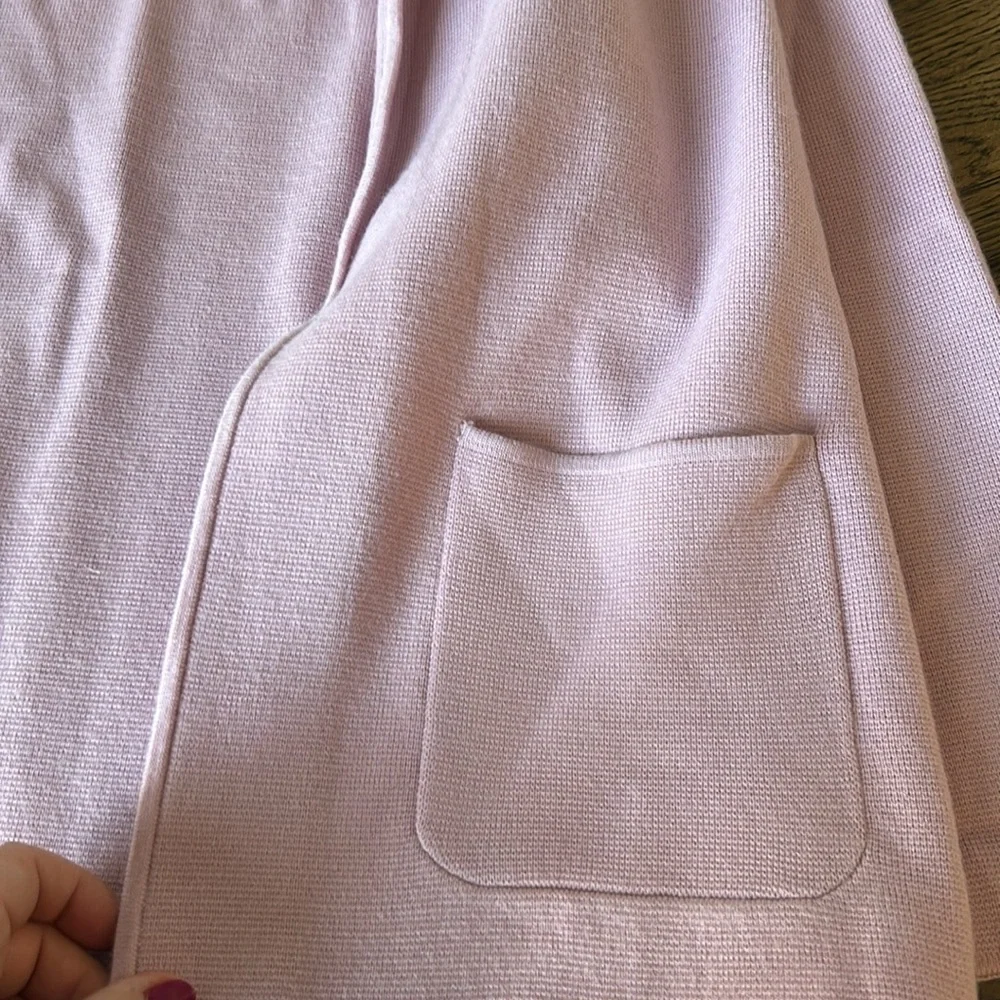 Talbots 🎊Host Pick🎉 Light Pink open cardigan blazer like new - Picture 14 of 16